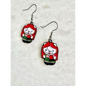 Hello Kitty Halloween nightmare before Christmas Sally￼ dangle earrings